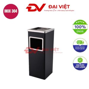 Thùng rác inox khách sạn 320x260x630mm