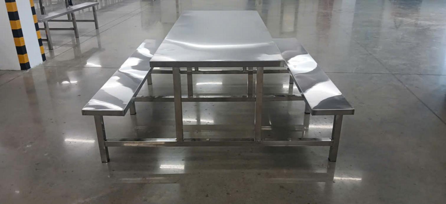 Hạng mục inox trong dự án thi công bếp công nghiệp - Dự án STV MACHINE CO.,LTD - Cơ Khí Đại Việt