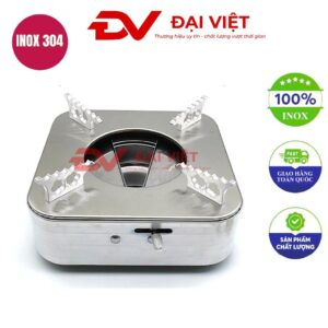 bếp cồn inox vuông 18x9cm