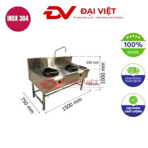 bếp ga công nghiệp 2 lò