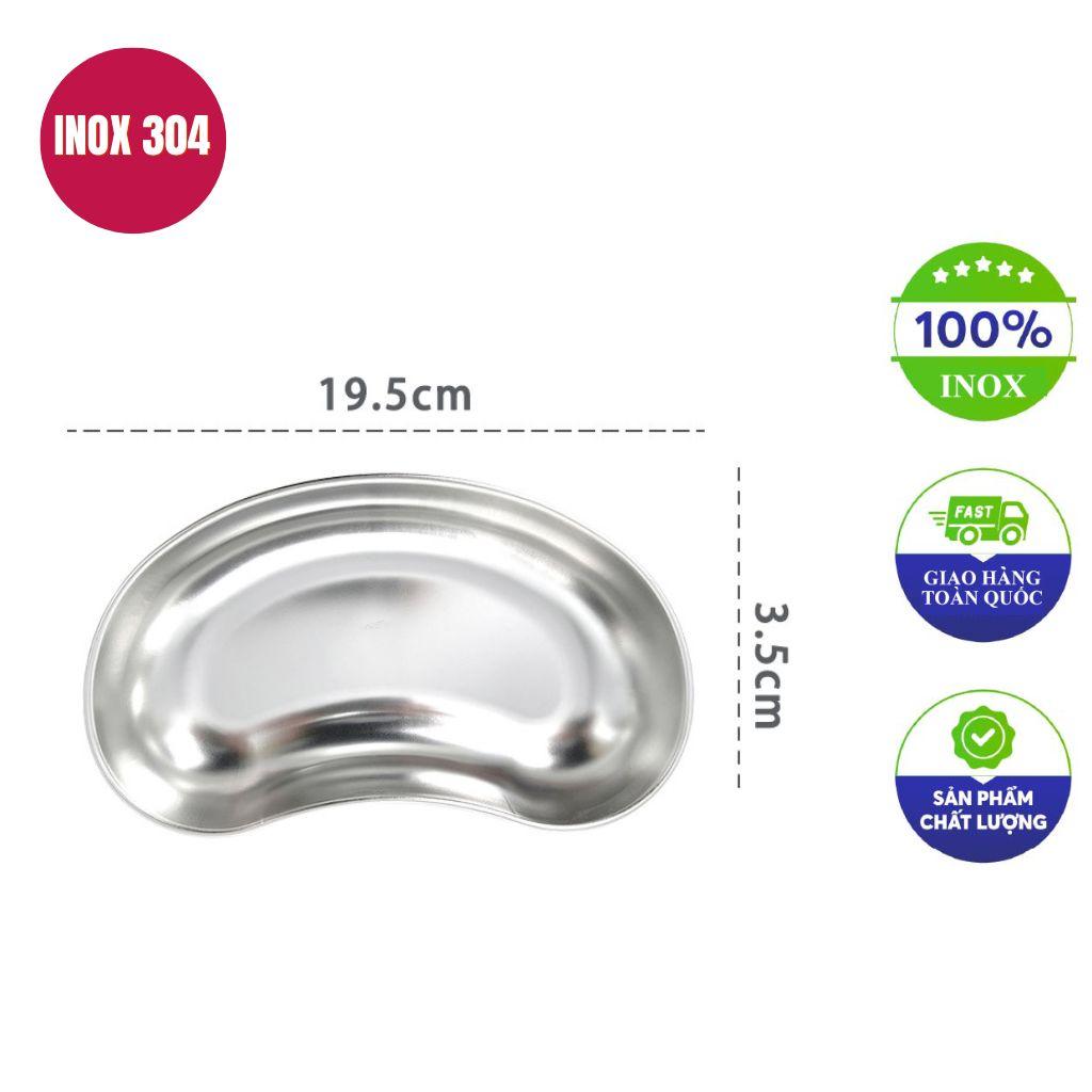 Inox 304 nguyên chất giúp khay bền sạch, phù hợp sử dụng y tế.
