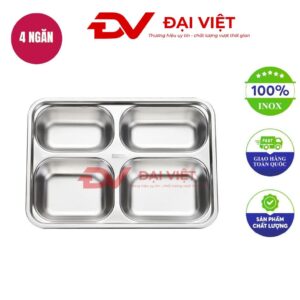 khay inox đựng thực phẩm 24x17x4cm