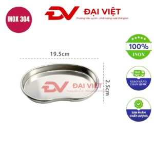 Khay quả đậu inox 19.5x2.5cm