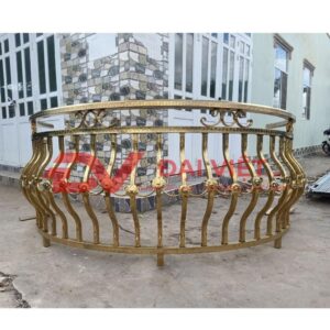 Lan can inox mạ vàng