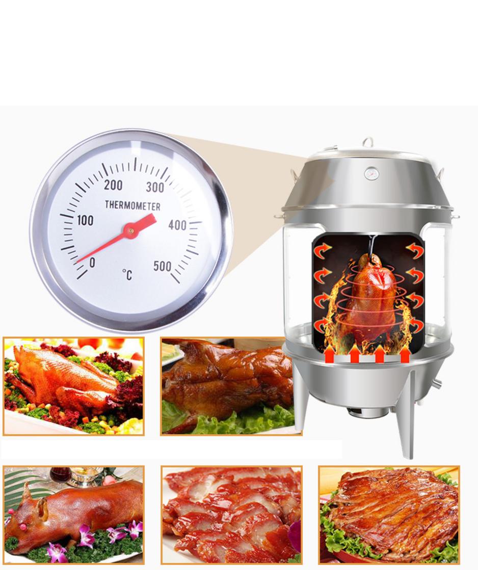 Lò quay vịt inox 80 dùng được cả than và gas để tối ưu chi phí