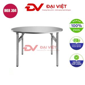 mặt bàn inox tròn 140cm
