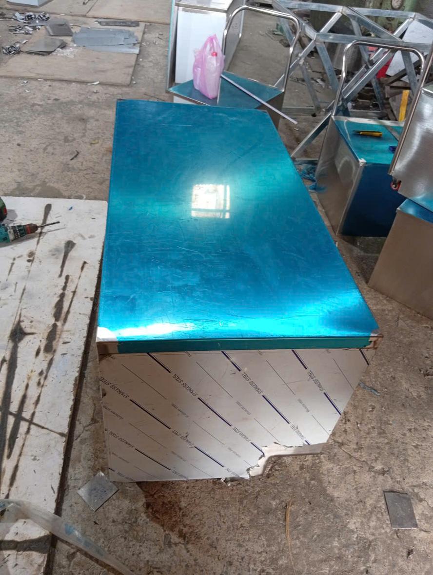 Bàn inox hoàn thiện ốp 3 mặt trong dự án tại TP.HCM - Dự án Cơ Khí Đại Việt - Cơ Khí Đại Việt