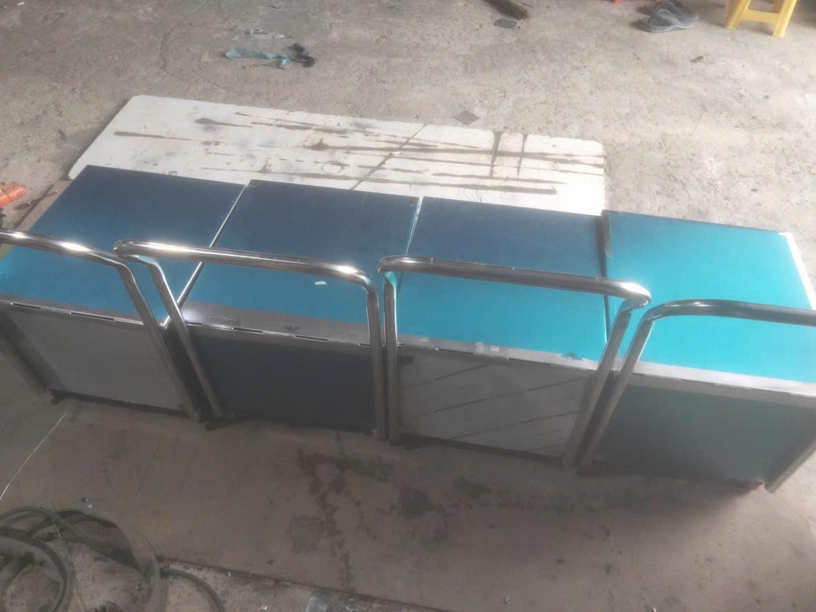 Tay đẩy thùng rác inox 304 cao 750mm - Dự án tại TP.HCM - Cơ Khí Đại Việt