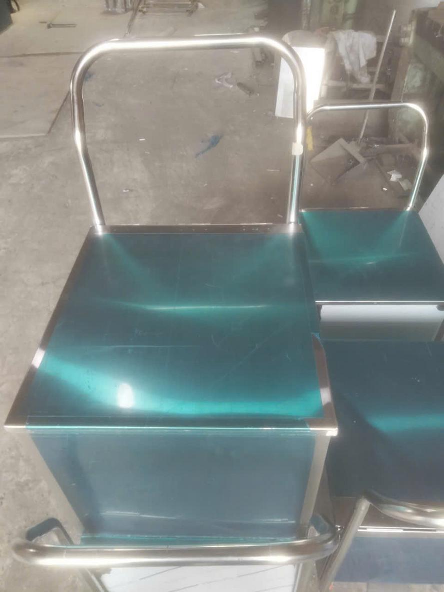 Thùng rác inox 304 hoàn thiện sau gia công - Dự án tại TP.HCM - Cơ Khí Đại Việt
