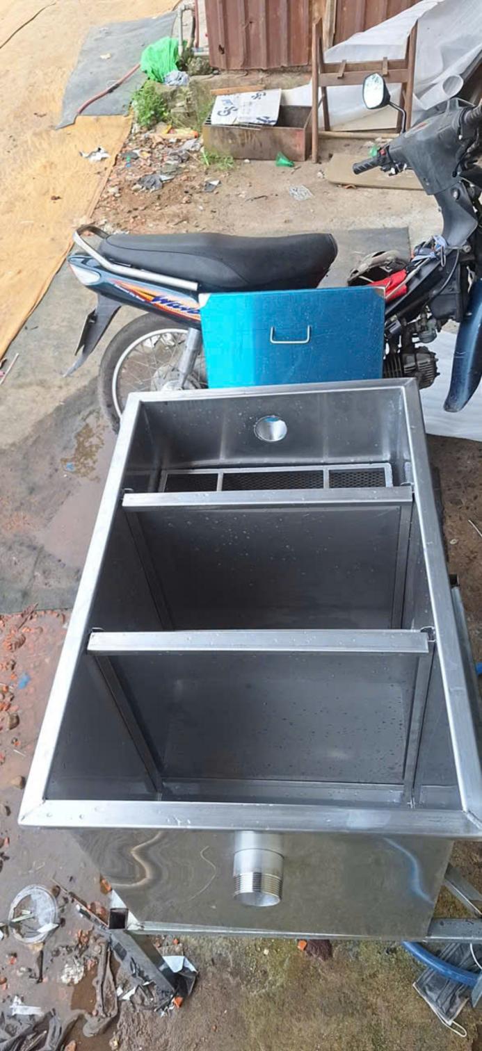 Kích thước lọt lòng bể tách mỡ inox 304 - Dự án Công ty cổ phần xây dựng chính Nam - Cơ Khí Đại Việt