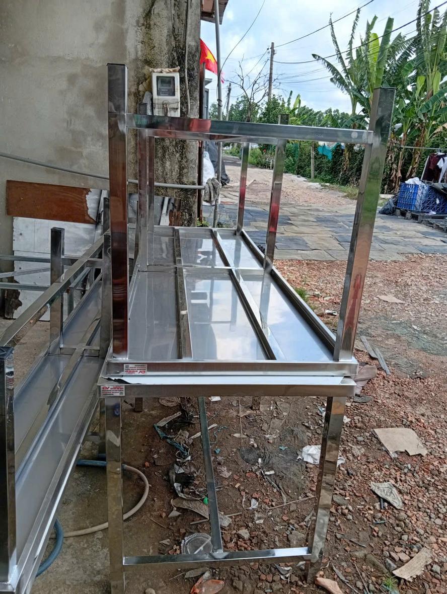 Chi tiết hoàn thiện bàn ghế inox 304 dự án CÔNG TY TNHH INDUSTRY FASHION JUNMEI (VIỆT NAM) - Cơ Khí Đại Việt