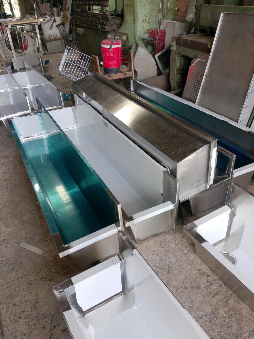 Bồn rửa tay inox 304 không chân tại xưởng - Dự án CÔNG TY TNHH ĐẦU TƯ PHÁT TRIỂN HOÀNG HẢI PHÁT - Cơ Khí Đại Việt
