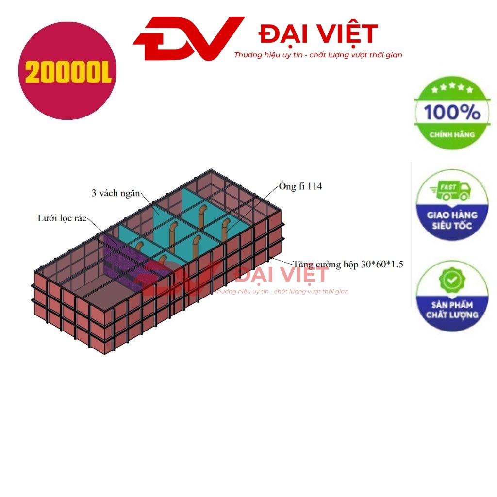 Bể tách mỡ nhà hàng 20000l