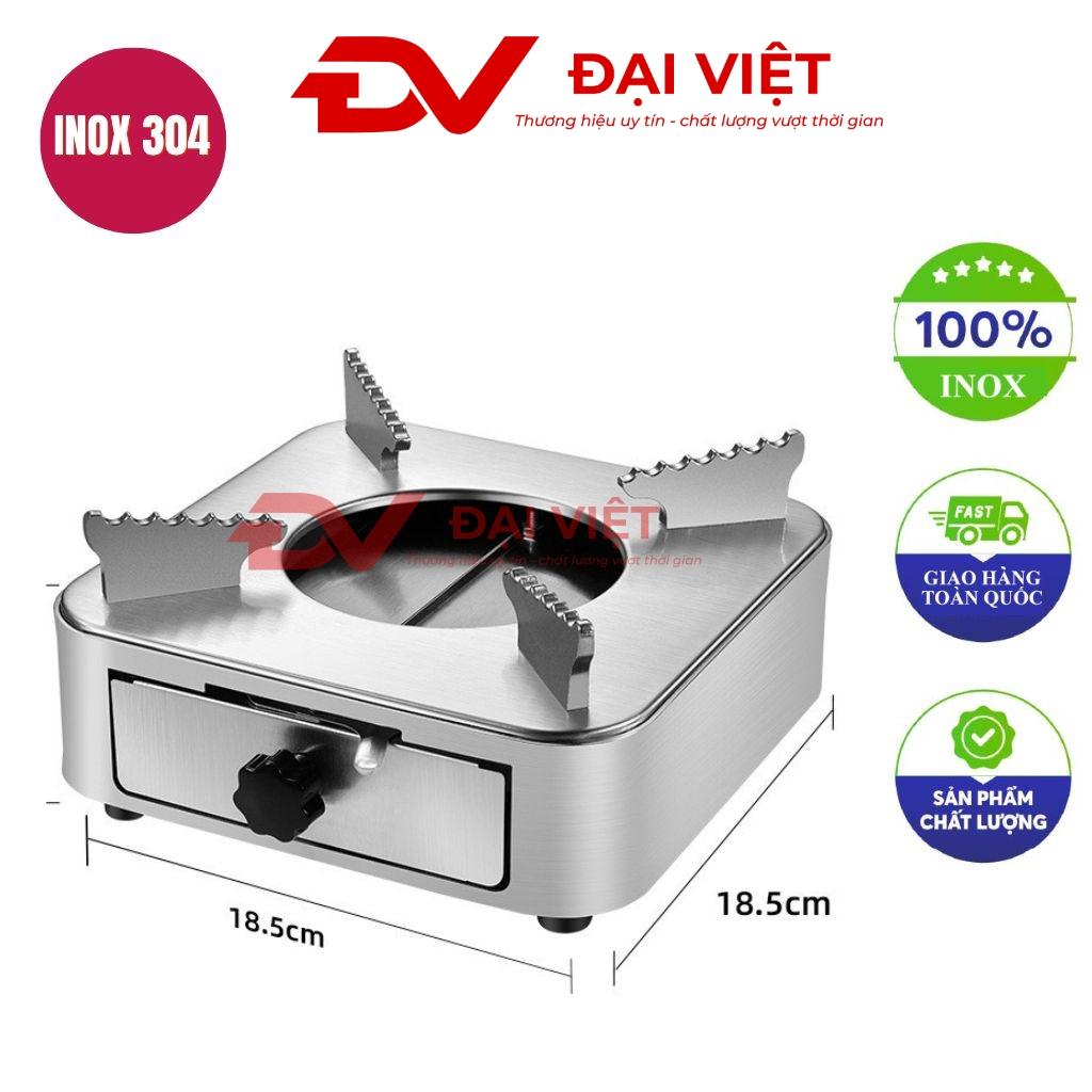 bếp cồn inox vuông 18x8.5cm