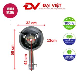 Bếp gas khè công nghiệp WINDO 5A2TW