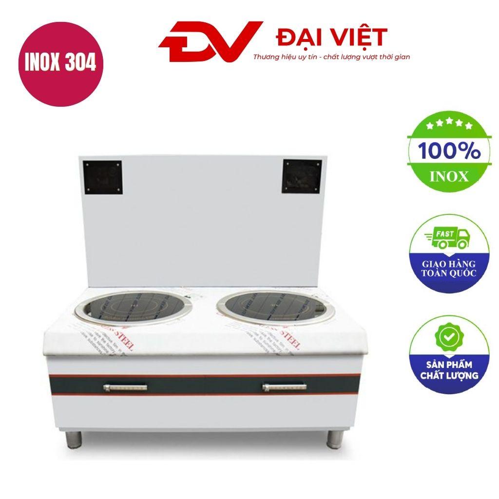 Bếp hầm đôi điện từ 8kw mặt phẳng kính tròn 1200x800x550mm