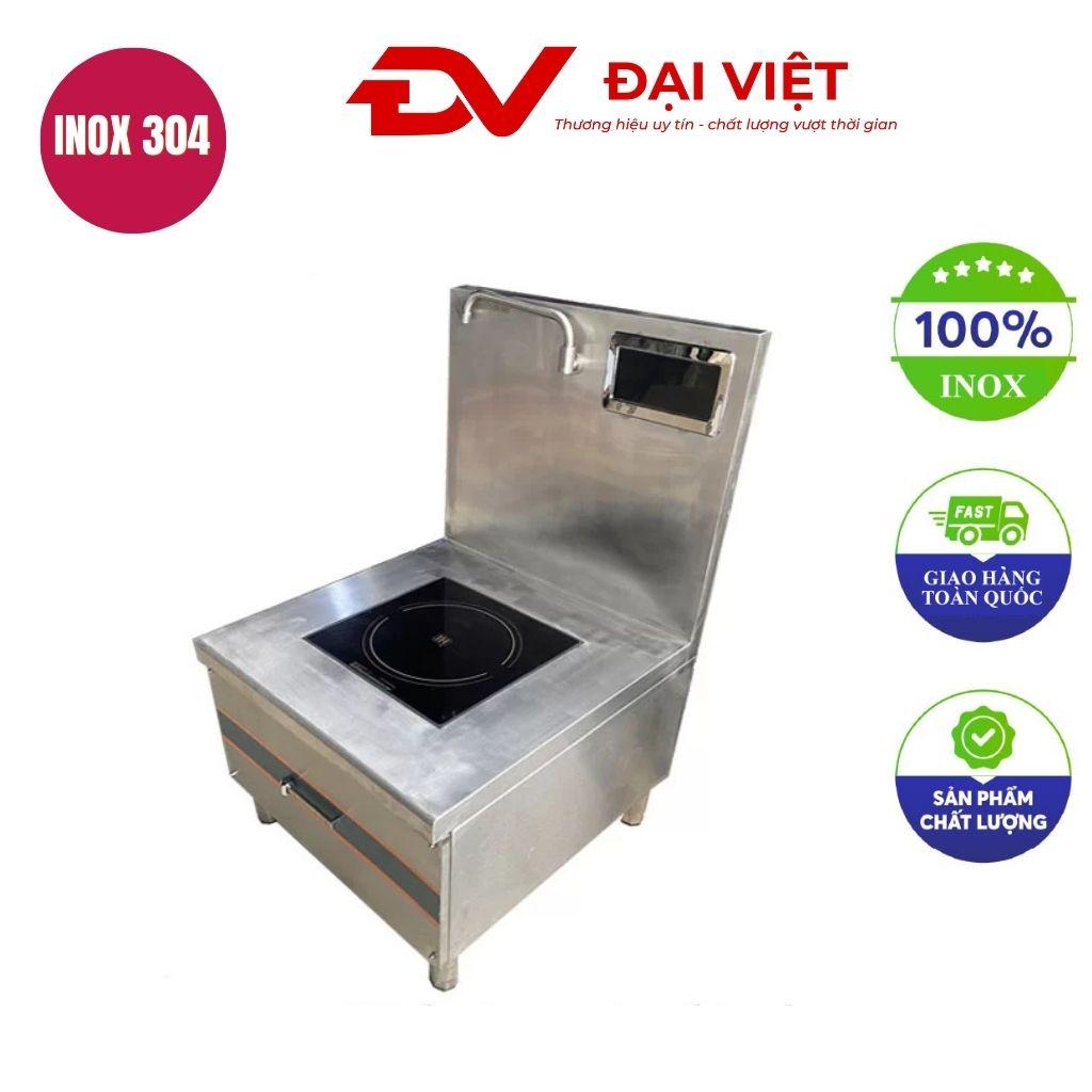 Bếp hầm đơn điện từ 15kw mặt phẳng kính vuông 800x800x450mm
