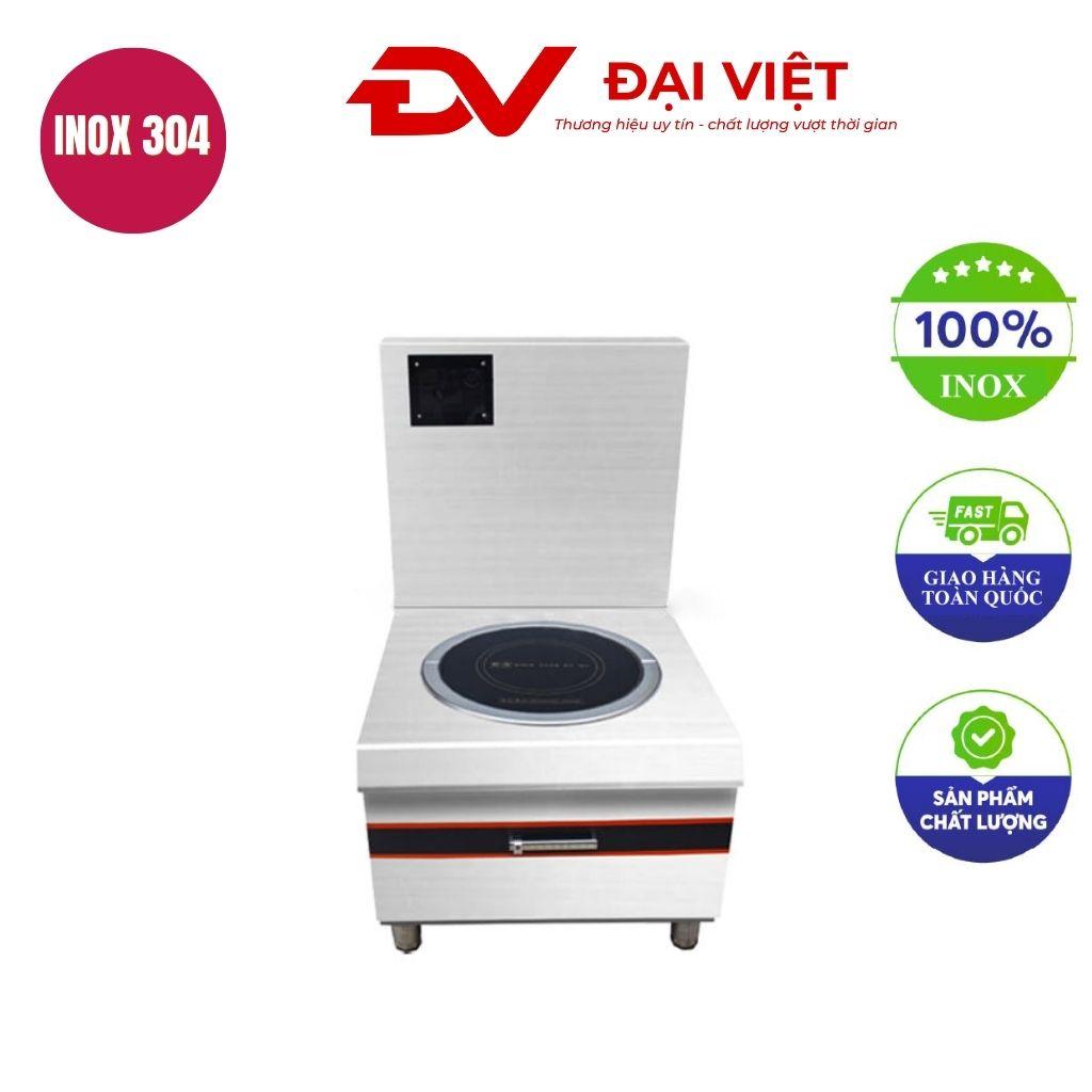 Bếp hầm đơn điện từ 5kw mặt phẳng kính tròn 600x700x550mm