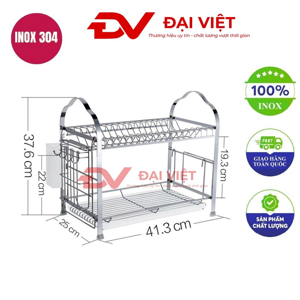 Chi tiết thanh nan và mối hàn TIG chắc chắn trên kệ thẻ inox Đại Việt.