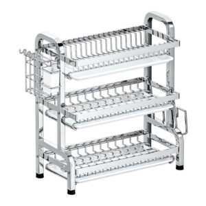 kệ úp chén inox 3 tầng