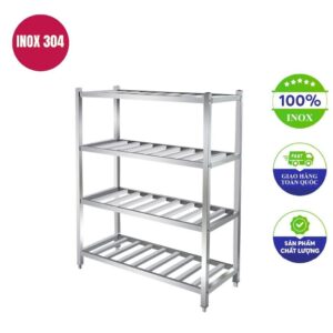 kệ úp chén inox 4 tầng