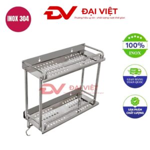 kệ gia vị 2 tầng vít 12x15x30cm