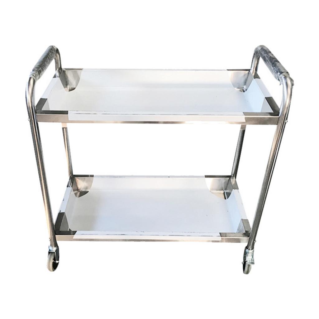 kệ inox 2 tầng có bánh xe