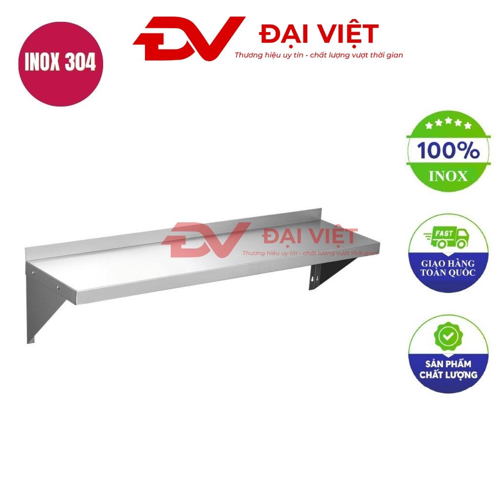 kệ phẳng inox 1 tầng treo tường 1800x300x400mm