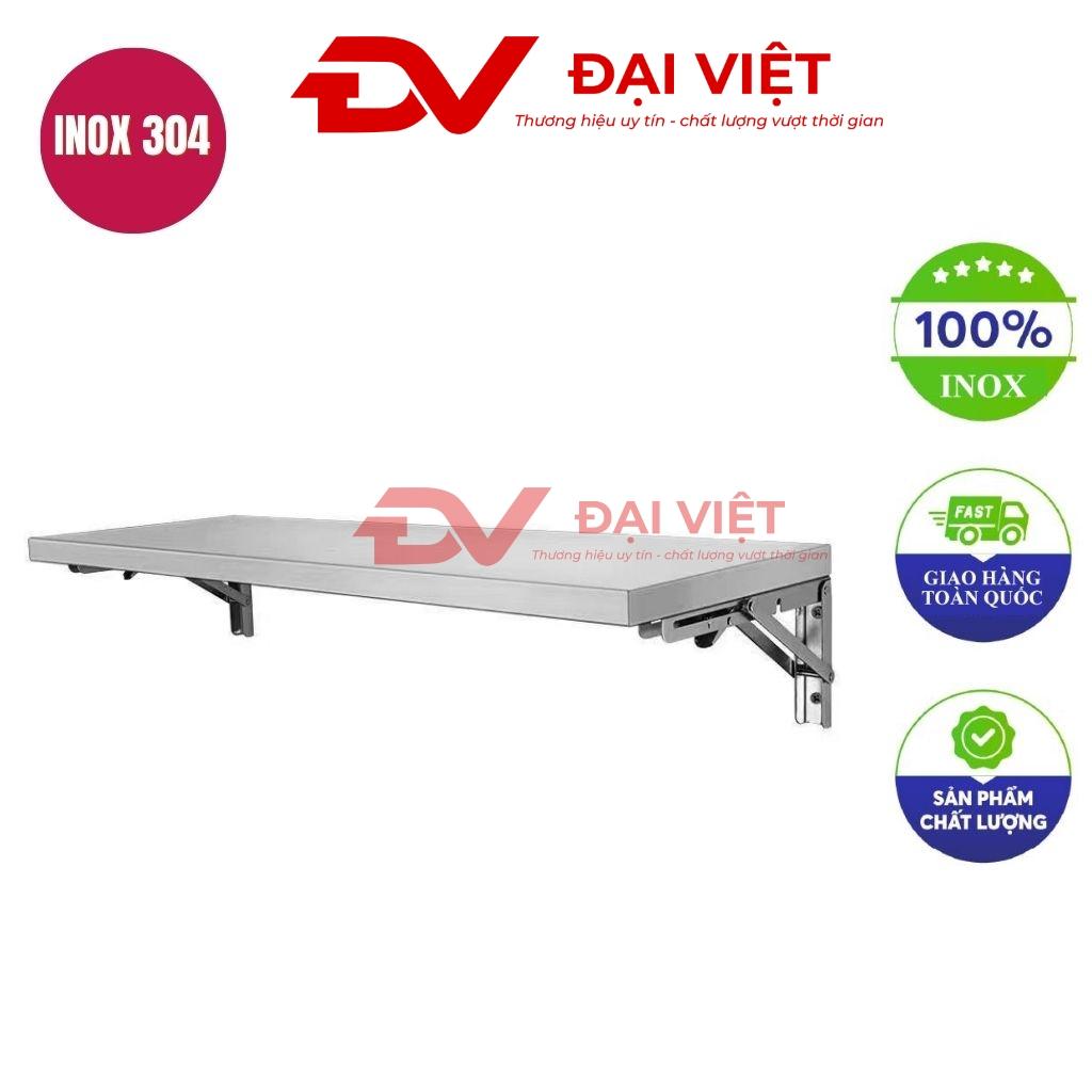 kệ phẳng inox 1 tầng treo tường gấp gọn 400x300mm