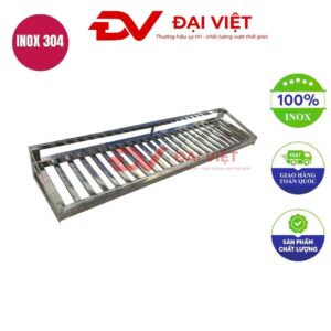 kệ song inox 1 tầng treo tường 1200x300x300mm