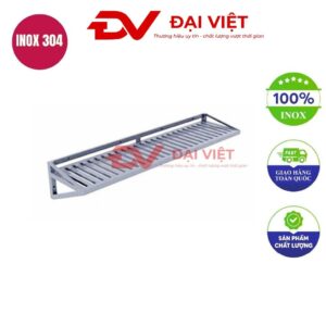 kệ song inox 1 tầng treo tường 1500x300x250mm