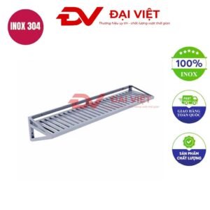kệ song inox 1 tầng treo tường 800x300x300mm