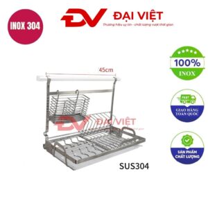 Kệ treo muỗng đũa inox 45cm