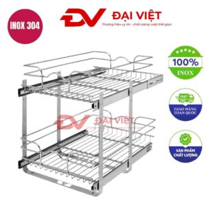 Kệ úp chén inox âm tủ