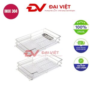 kệ úp chén inox âm tủ 540x430x140mm