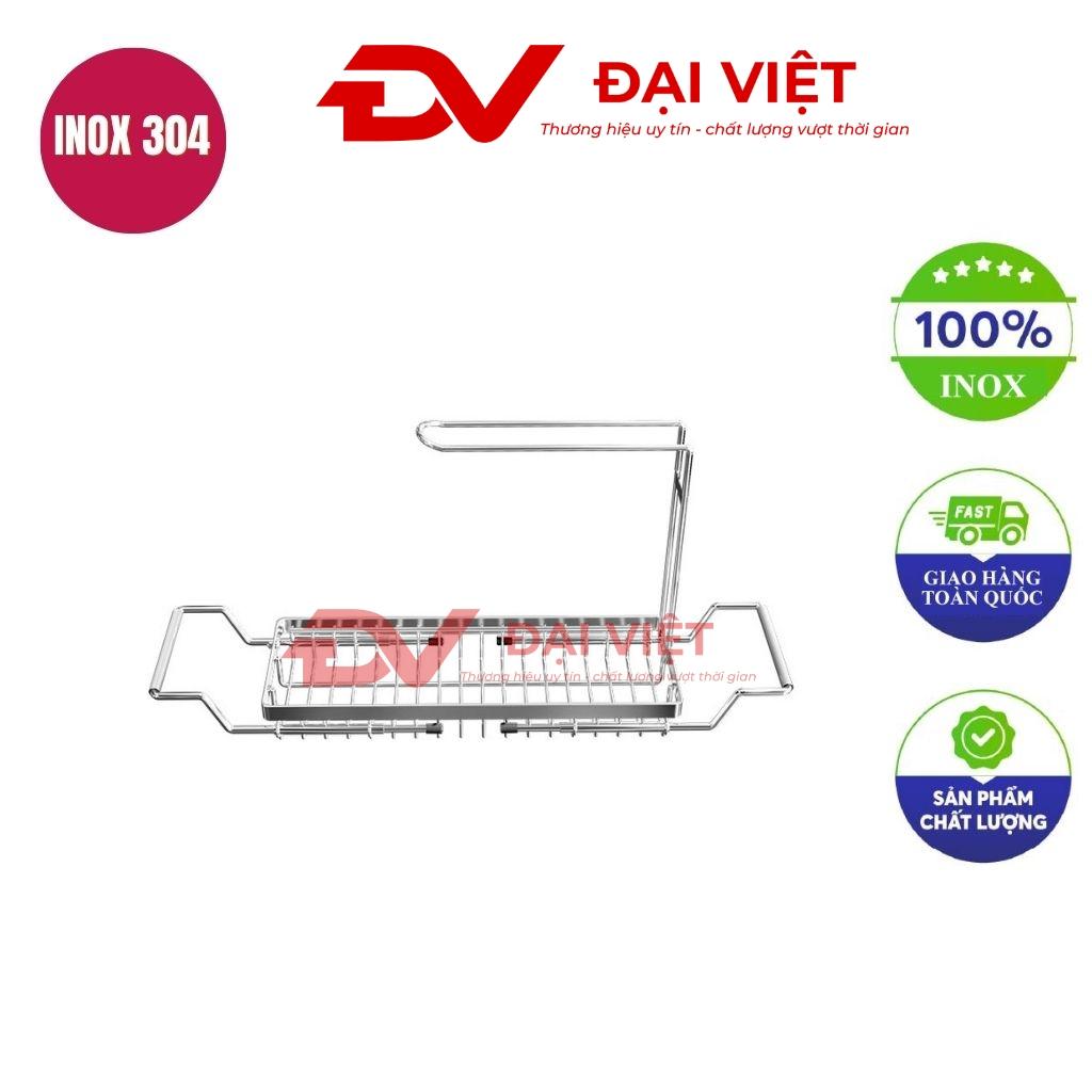 kệ úp chén inox trên bồn rửa 1 tầng 30x52x67cm