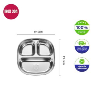 khay cơm inox 3 ngăn