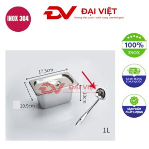 khay đựng gia vị inox 17.3x10.9x10cm