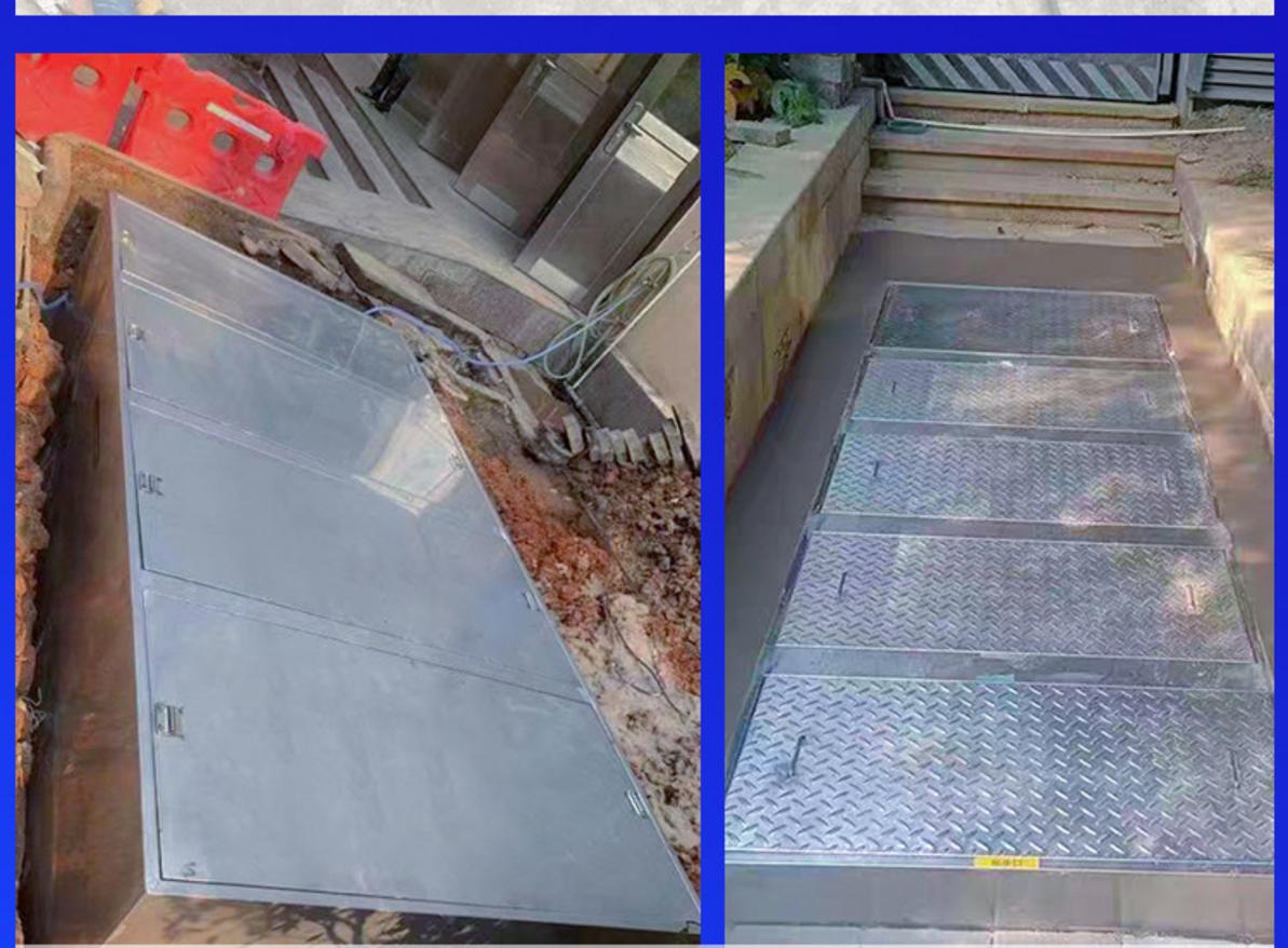 Sơ đồ nguyên lý hoạt động của bẫy mỡ inox 3 ngăn trong bếp công nghiệp.