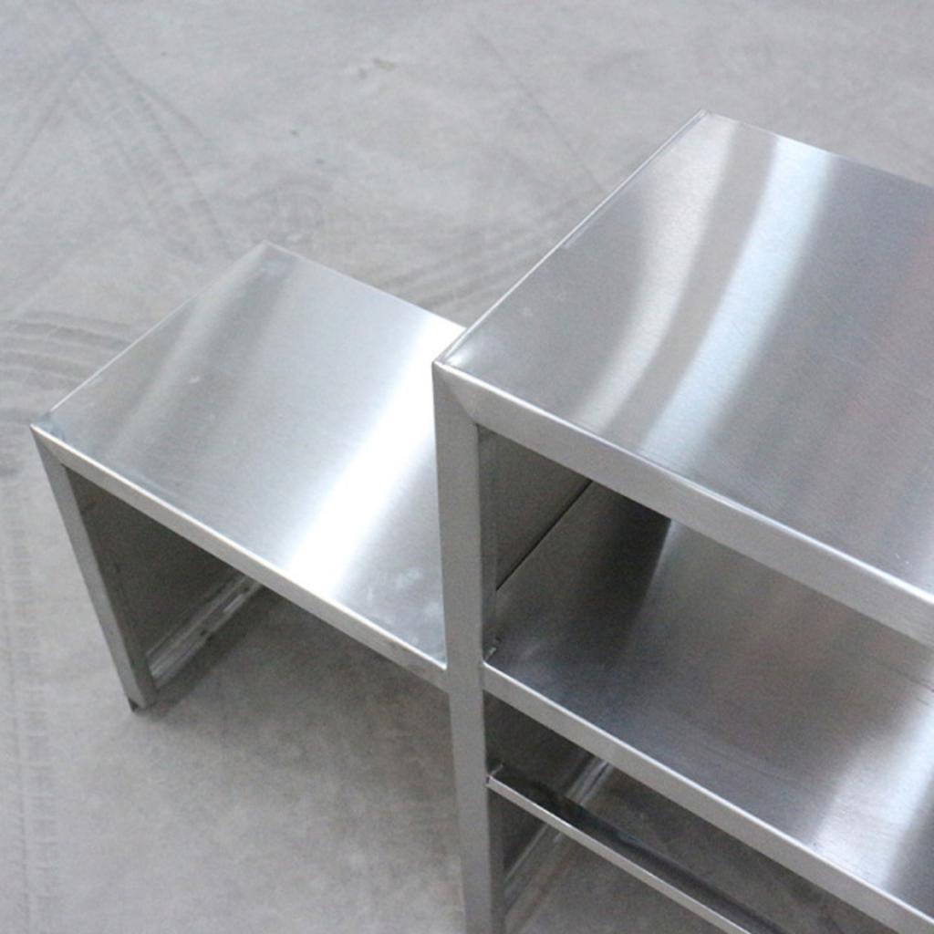 Chi tiết cấu tạo quầy pha chế cafe inox 1500x700x800mm tại xưởng Cơ Khí Đại Việt.