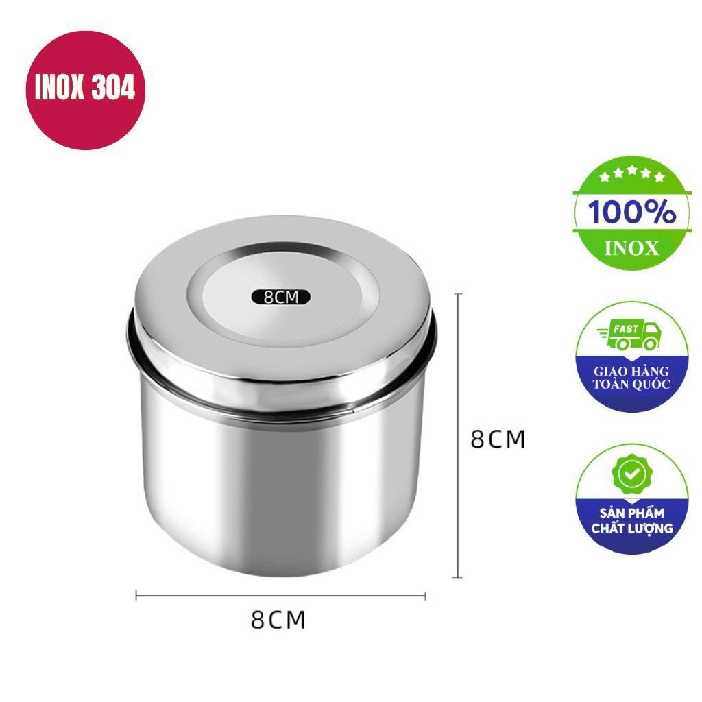 Chi tiết cấu tạo và ưu điểm kỹ thuật của hộp đựng bông cồn inox y tế 9x9cm