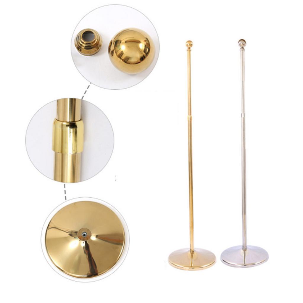 Thân cột và chân đế cột cờ để bàn gia công từ inox 304 dày 0.8-1.2mm sáng bóng