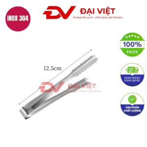 gắp đá inox 12.5cm