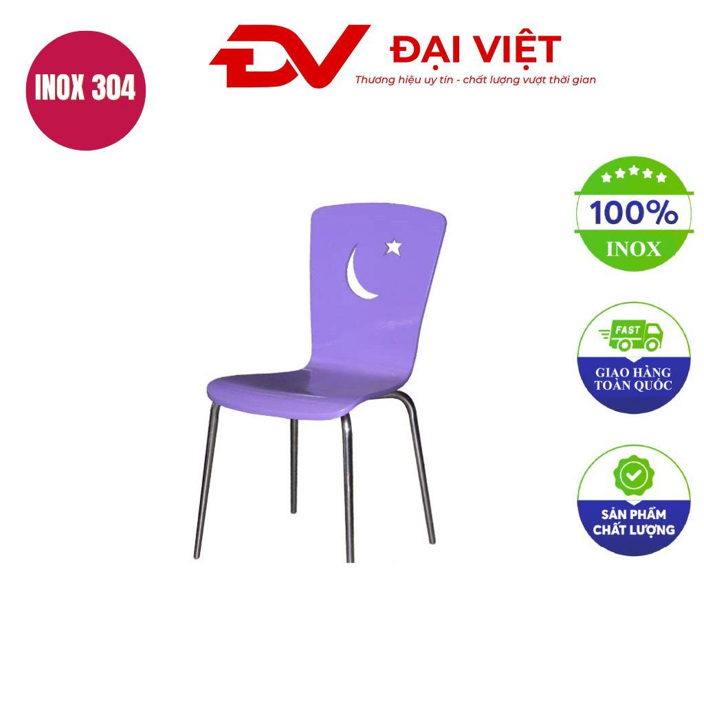 Ghế cafe chân inox lưng gỗ DV06