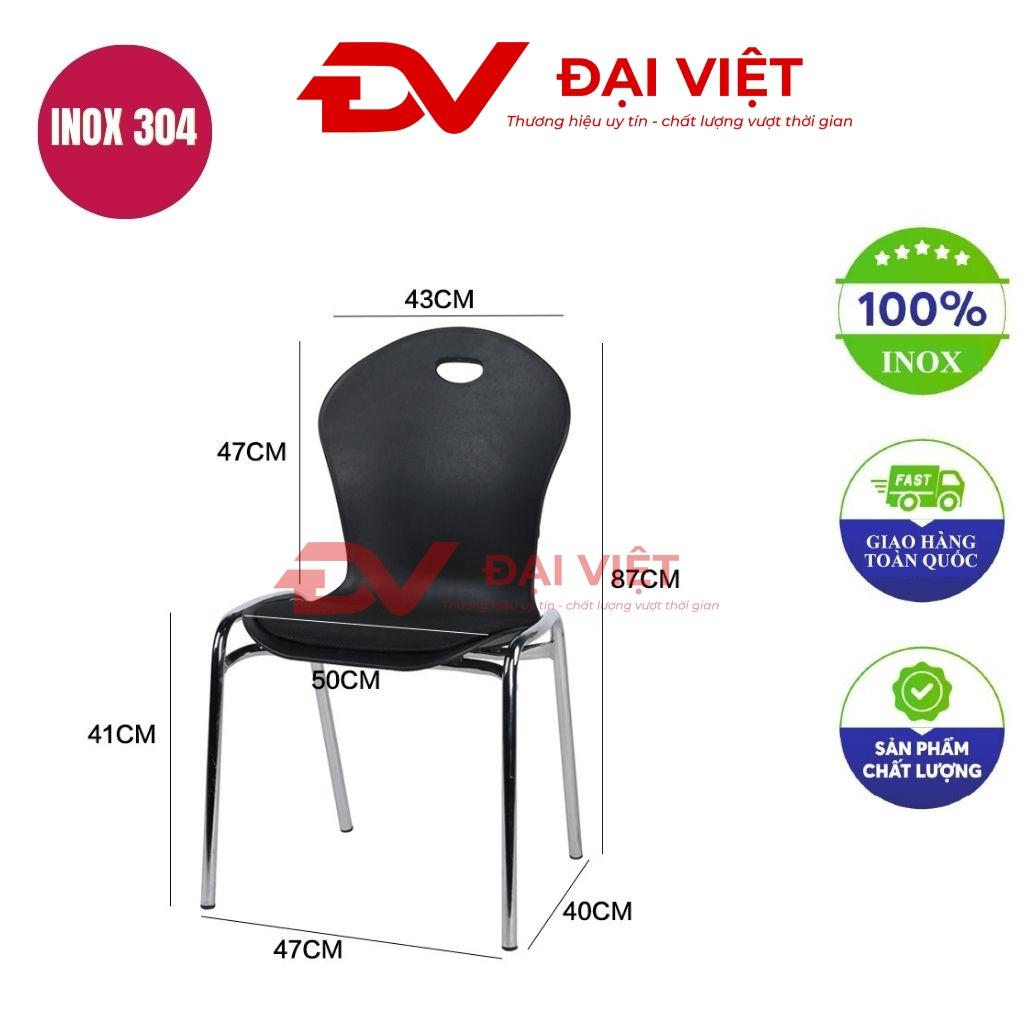ghế cafe chân inox uốn cong GC06