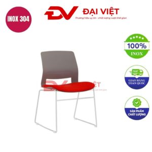 ghế cafe chân inox uốn cong GC10
