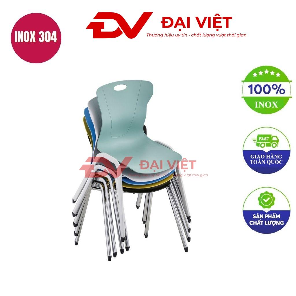 ghế cafe chân inox uốn cong GC16