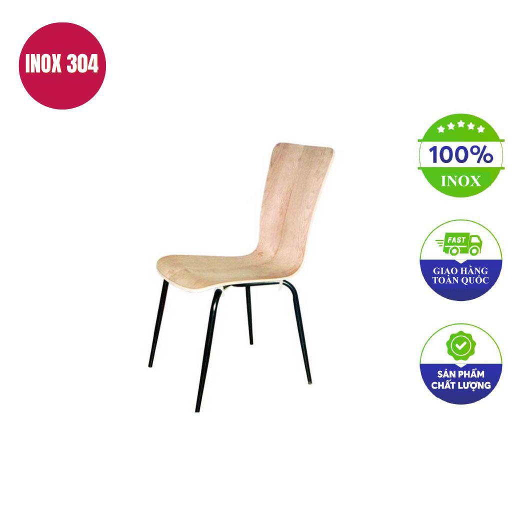 Lưng tựa nhựa uốn cong kết hợp nút cao su bọc chân ghế GC25 mang lại cảm giác ngồi thoải mái và chống ồn