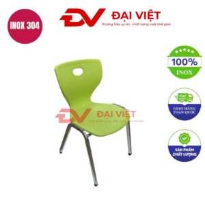 ghế cafe chân inox uốn cong GC28