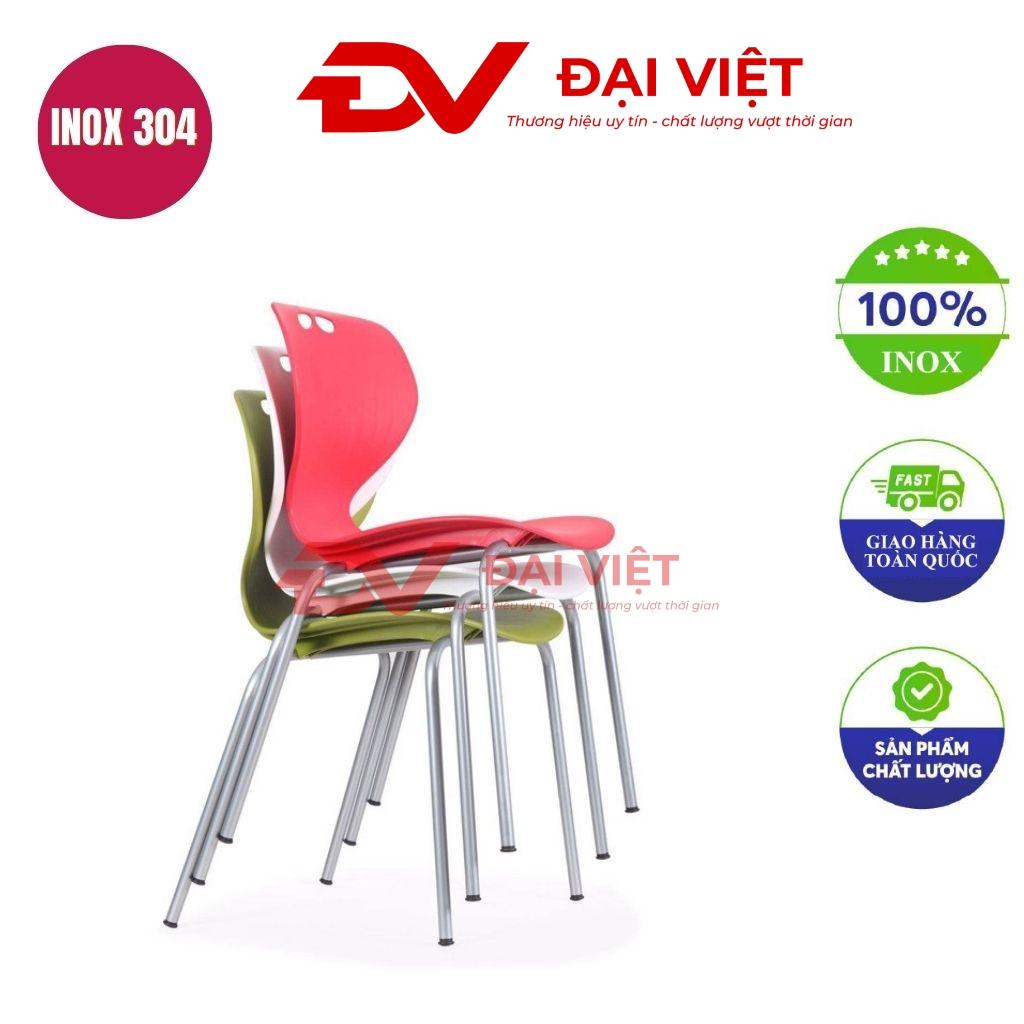 ghế cafe chân inox uốn cong GC32